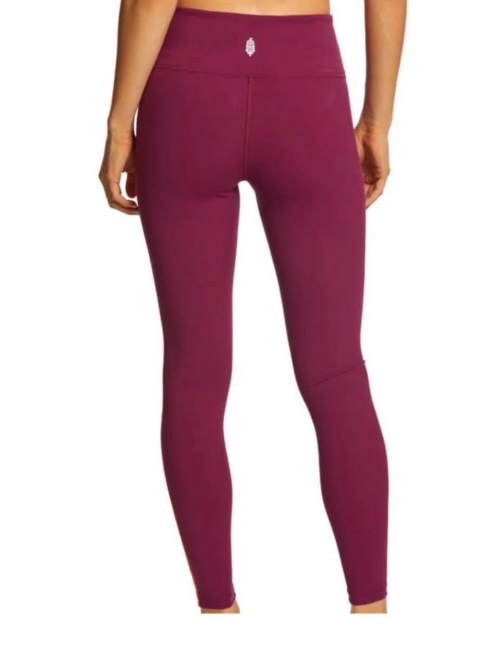 Free People High-Waist Leggings in Wine